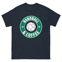 Thumbnail for T-shirt Handball marine - Passion pour le café et le sport