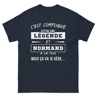 Thumbnail for T-shirt Normandie marine - C'est compliqué d'être une légende