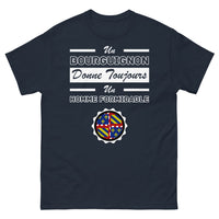 Thumbnail for T-shirt Bourgogne marine - Un Bourguignon donne toujours un homme formidable