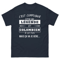 Thumbnail for T-shirt Colombie marine - C'est compliqué d'être une légende