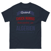 Thumbnail for T-shirt Algérie marine - Chuck Norris honore l'Algérie