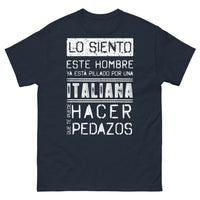 Thumbnail for T-shirt Italie bleu marine - Lo siento, este hombre ya está pillado