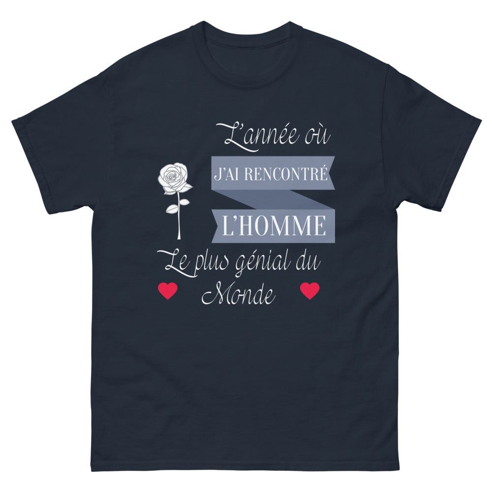 T-shirt Souvenir marine - L'année où j'ai rencontré l'homme génial