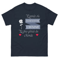 Thumbnail for T-shirt Souvenir marine - L'année où j'ai rencontré l'homme génial