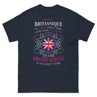 Thumbnail for T-shirt Royaume-Uni marine - Je suis britannique avec humour