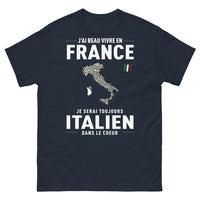Thumbnail for T-shirt Italie bleu marine - Toujours Italien dans le cœur