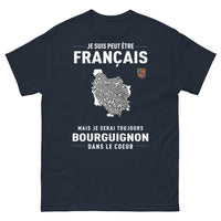 Thumbnail for T-shirt Bourgogne marine - Je suis bourguignon dans le cœur