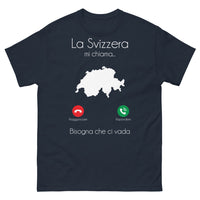 Thumbnail for T-Shirt Switzerland navy — La Svizzera mi chiama