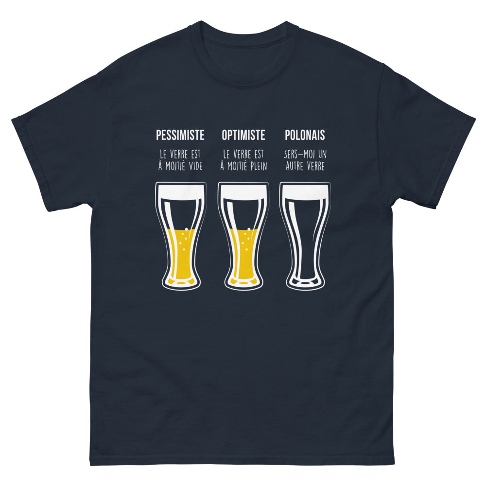 T-shirt Pologne marine - Sers-moi un autre verre
