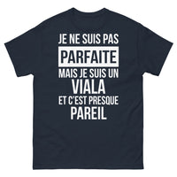 Thumbnail for T-shirt Viala noir dos - Je ne suis pas parfaite, presque pareil