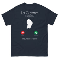 Thumbnail for T-shirt Guyane marine - La Guyane m'appelle, il faut que j'y aille