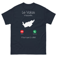 Thumbnail for T-shirt Valais marine - Le Valais m'appelle, il faut que j'y aille