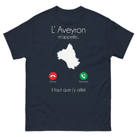 Thumbnail for T-shirt Aveyron marine - L'appel humoristique des origines