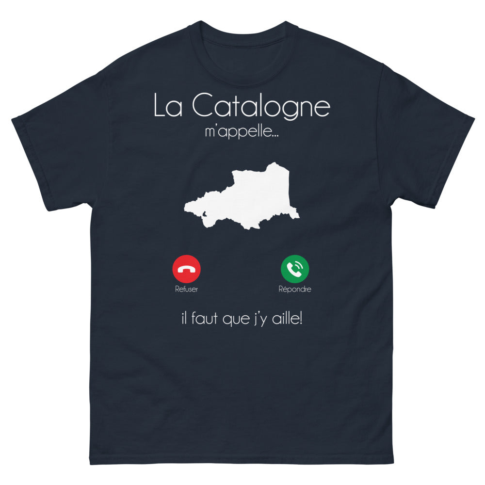 T-shirt Catalogne marine - La Catalogne m'appelle, il faut y aller