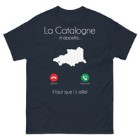 Thumbnail for T-shirt Catalogne marine - La Catalogne m'appelle, il faut y aller