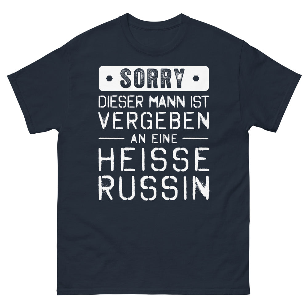 T-shirt Russie marine - Sorry, dieser Mann ist vergeben