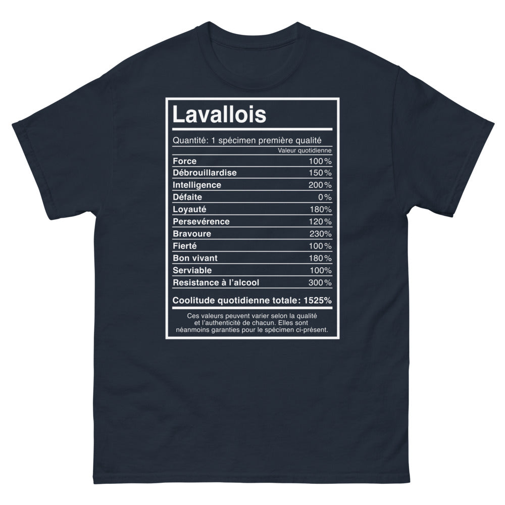 T-shirt Laval marine - 100% débrouillardise et loyauté