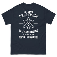 Thumbnail for T-shirt technicienne de laboratoire marine - Quel est ton super pouvoir ?