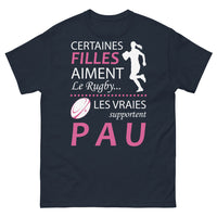 Thumbnail for T-shirt Rugby Pau marine - Certaines filles aiment le rugby
