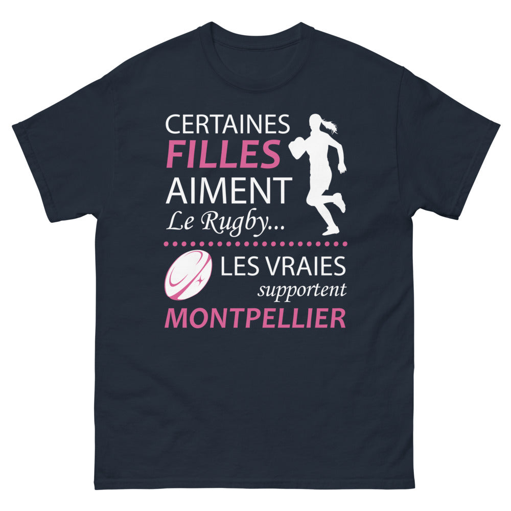T-shirt Rugby Montpellier marine - Les vraies supportent Montpellier