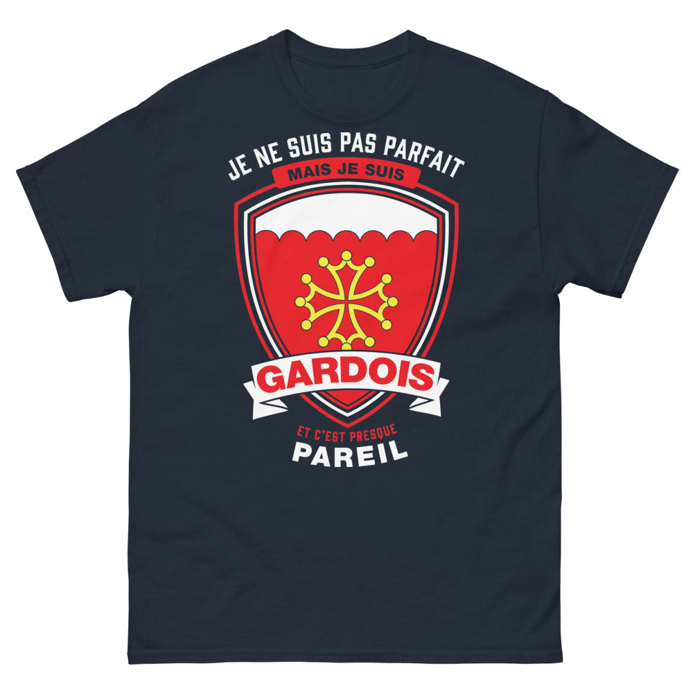 T-shirt Gardois marine - Je ne suis pas parfait, mais presque
