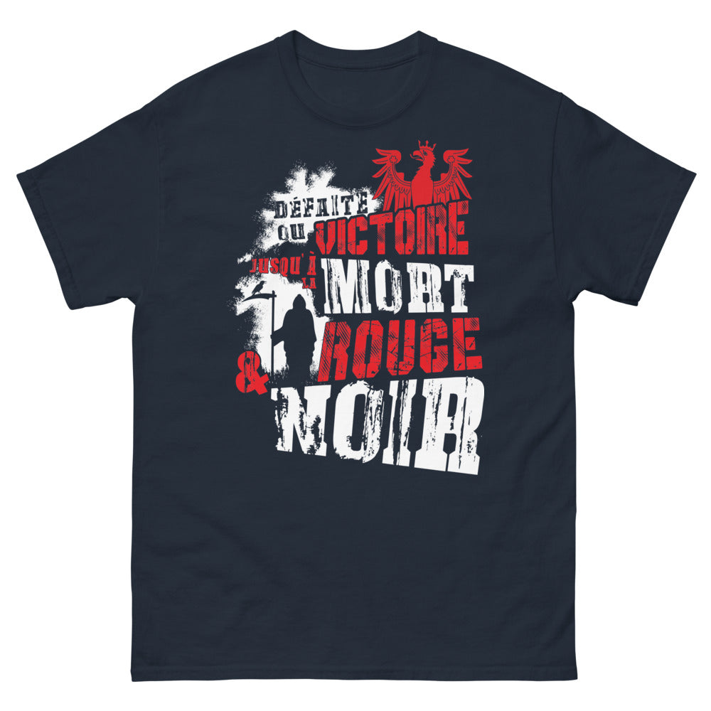 T-shirt Passion Football rouge - Défaite ou Victoire jusqu'à la Mort