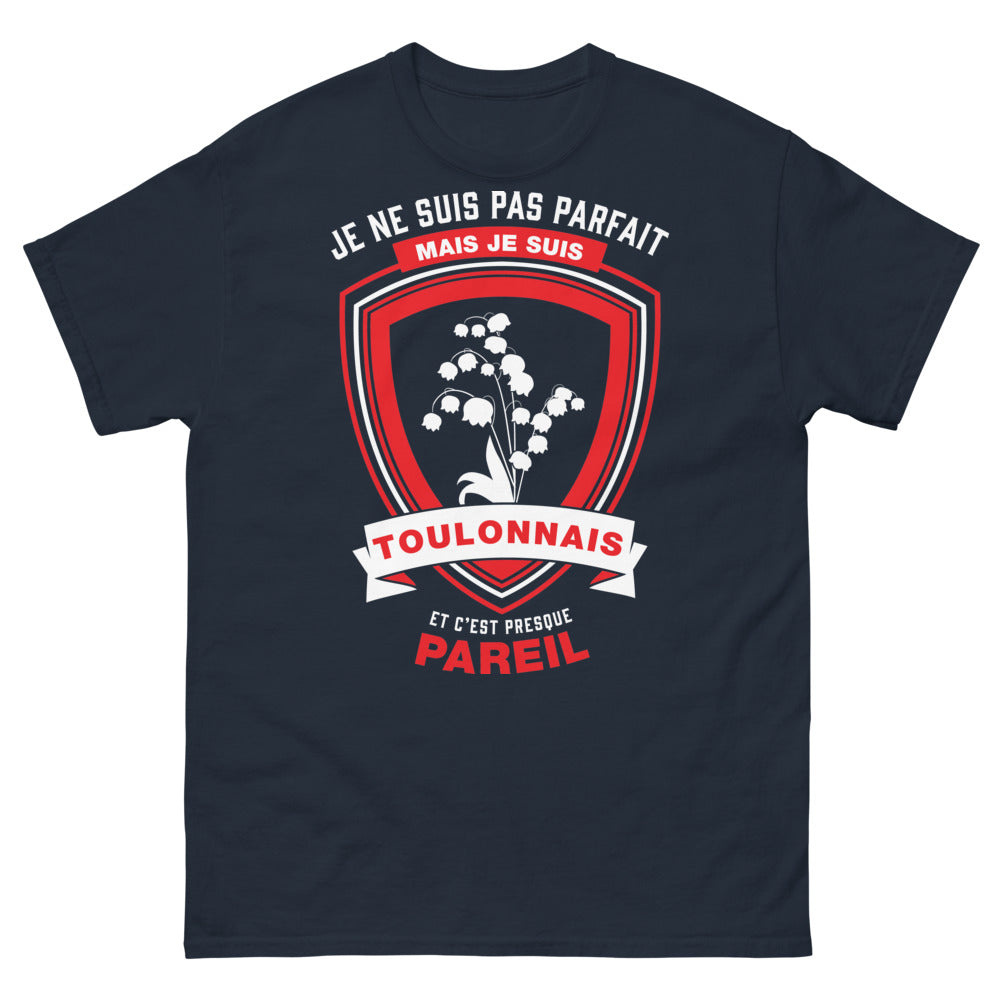 T-shirt Toulonnais marine - Je ne suis pas parfait mais Toulonnais