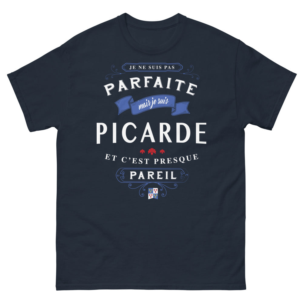 T-shirt Hauts-de-France marine - Je ne suis pas parfaite