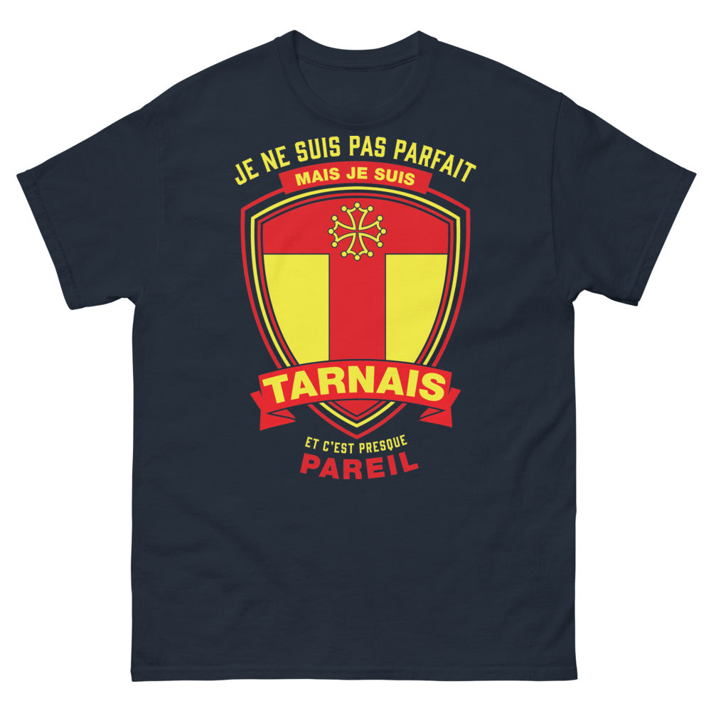 T-shirt Tarnais marine - Je ne suis pas parfait, mais je suis Tarnais