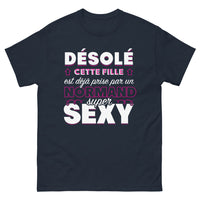 Thumbnail for T-shirt Normand marine - Désolé, cette fille est déjà prise