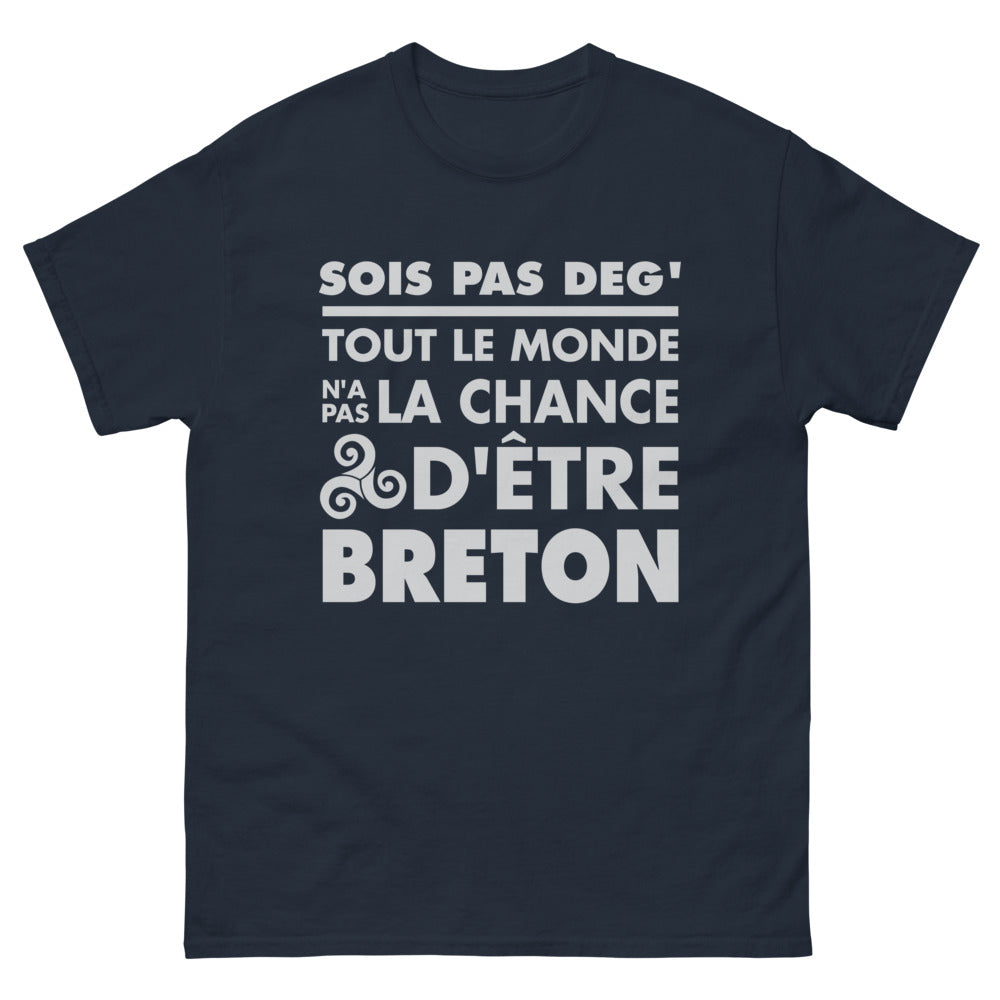 T-shirt Bretagne marine - Tout le monde n’a pas la chance d’être Breton