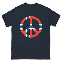 Thumbnail for T-shirt Norvège marine - Reindeer méditant humoristique