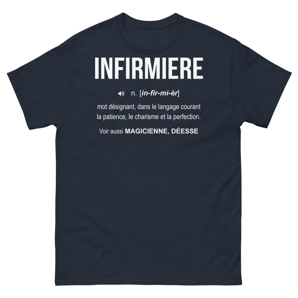 T-shirt Infirmière marine - La Magicienne de la Patience