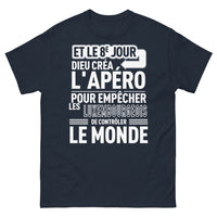 Thumbnail for T-shirt Luxembourg marine - Et le 8e jour, Dieu créa l'apéro