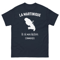 Thumbnail for T-shirt Martinique marine - Là où mon Histoire Commence
