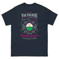 Thumbnail for T-shirt Vaudoise marine - Esprit guerrier et humour
