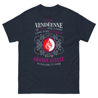 Thumbnail for T-shirt Vendée marine - Cœur, âme et tempérament de guerrière