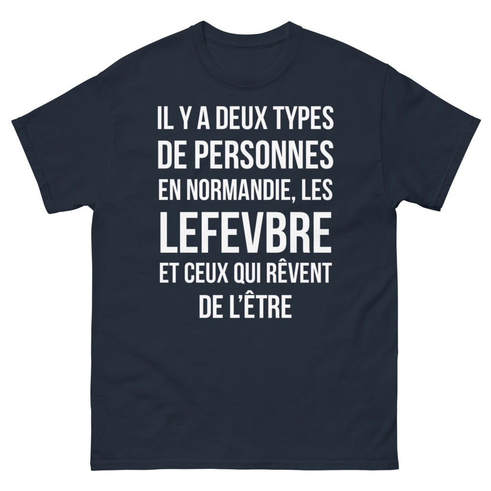 T-shirt Normandie marine - Les Lefebvre et ceux qui rêvent de l'être