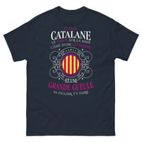 Thumbnail for T-shirt Catalane marine - Cœur de guerrière et grande gueule
