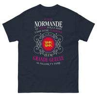 Thumbnail for T-shirt Normande marine - Je suis Normande, cœur sur la main