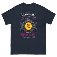 Thumbnail for T-shirt Béarnaise marine - Cœur sur la main, âme de guerrière
