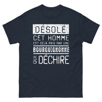 Thumbnail for T-shirt Bourgogne marine - Cet homme est pris par une Bourguignonne