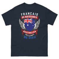 Thumbnail for T-shirt Australien marine - Français de Naissance, Australien par la Grâce de Dieu