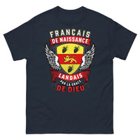 Thumbnail for T-shirt Landaise marine - Français de Naissance, Landais par la Grâce de Dieu