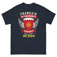 Thumbnail for T-shirt Gardois marine - Français de Naissance, Gardois par la Grâce de Dieu