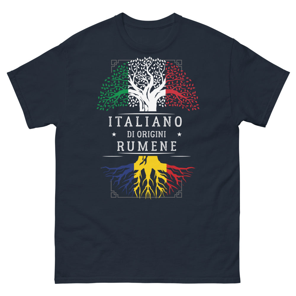 Maglietta Romania blu navy - Orgoglio e humour delle origini