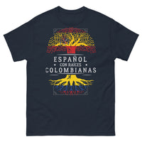 Thumbnail for T-shirt Colombie marine - Fierté et rythme de cumbia