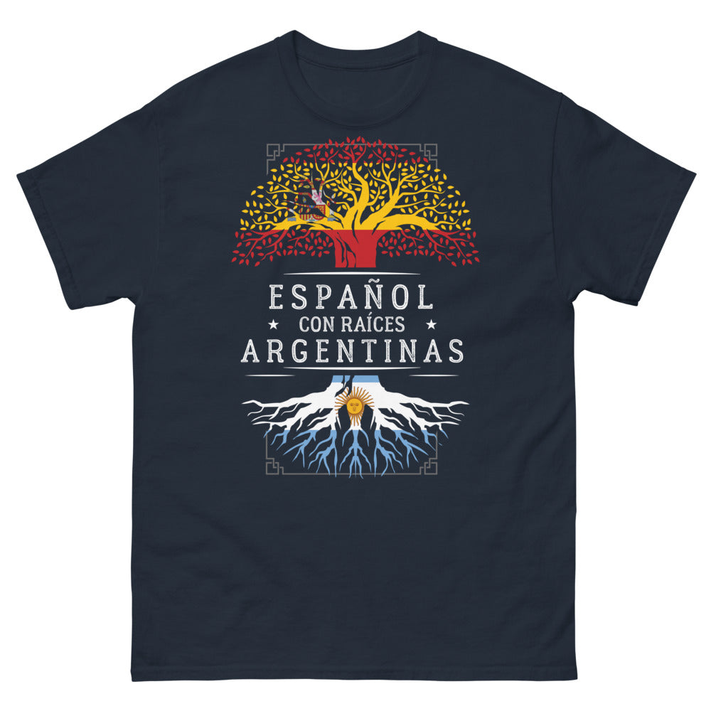 T-shirt Argentine marine - Espagnol avec racines argentines