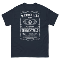 Thumbnail for Maglietta Marocco nero retro - Gli italiani sognano di diventarlo