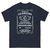 Thumbnail for T-shirt Colombie marine - Auténtico Colombiano design